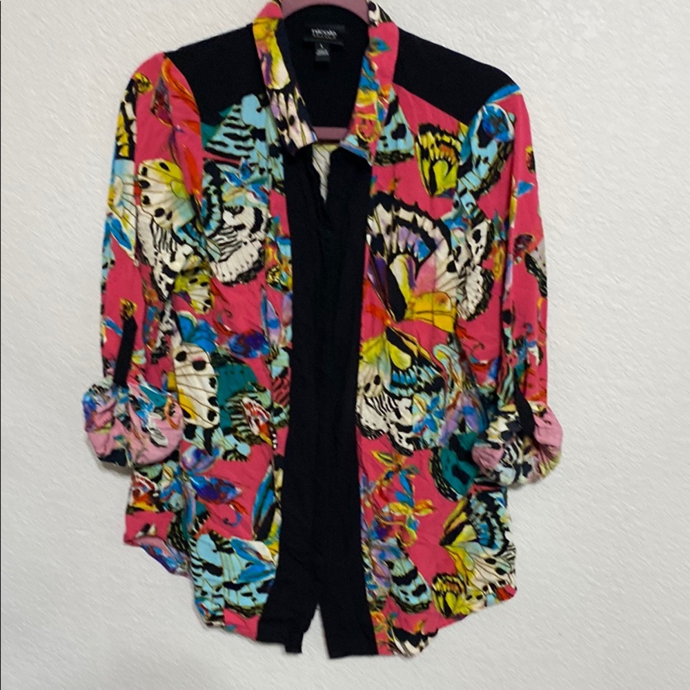 Nicole Black and Pink Blazer